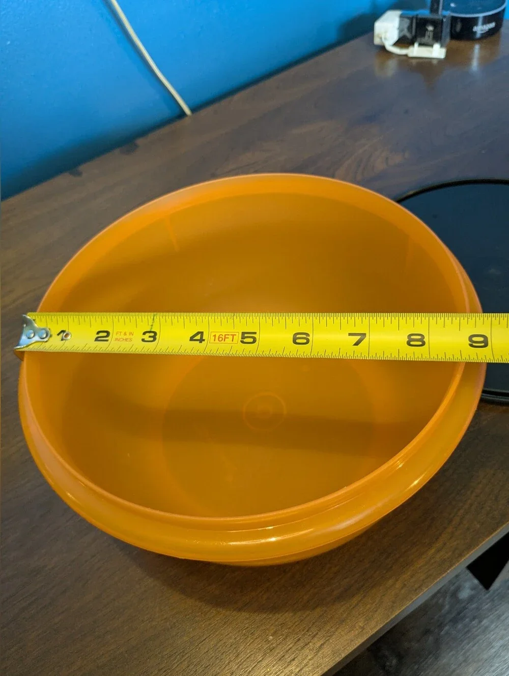 Orange And Black Tupperware Bowl